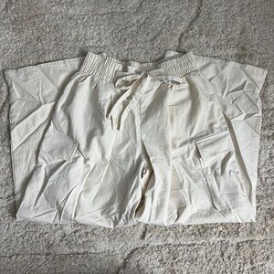 Never Worn Cream Cargo Pants